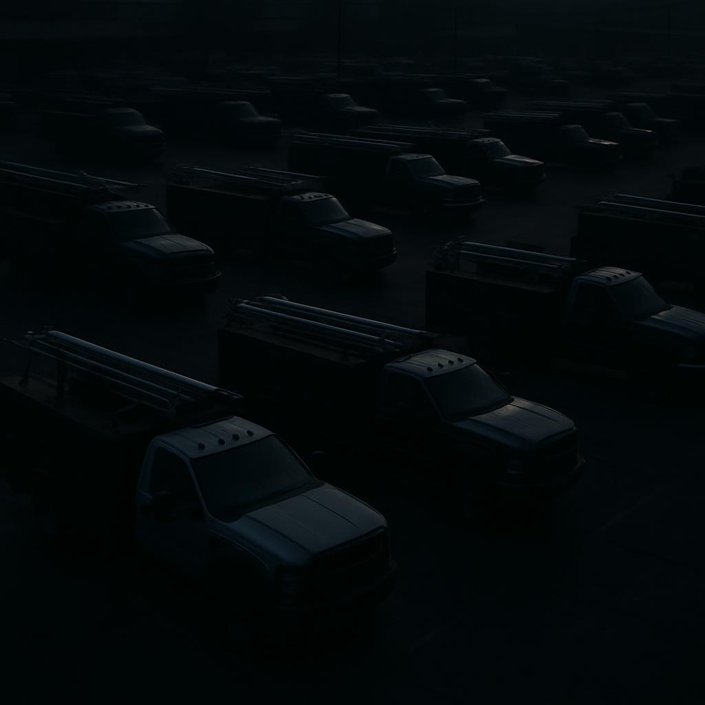 Un truck siendo arrollado por otro.